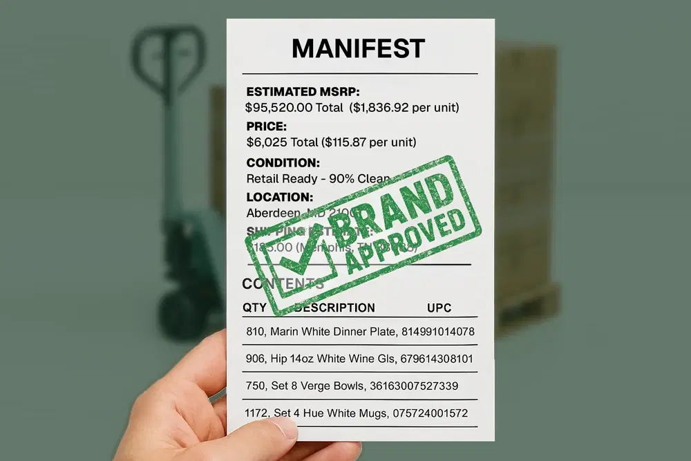 Load details showing manifest and pricing information